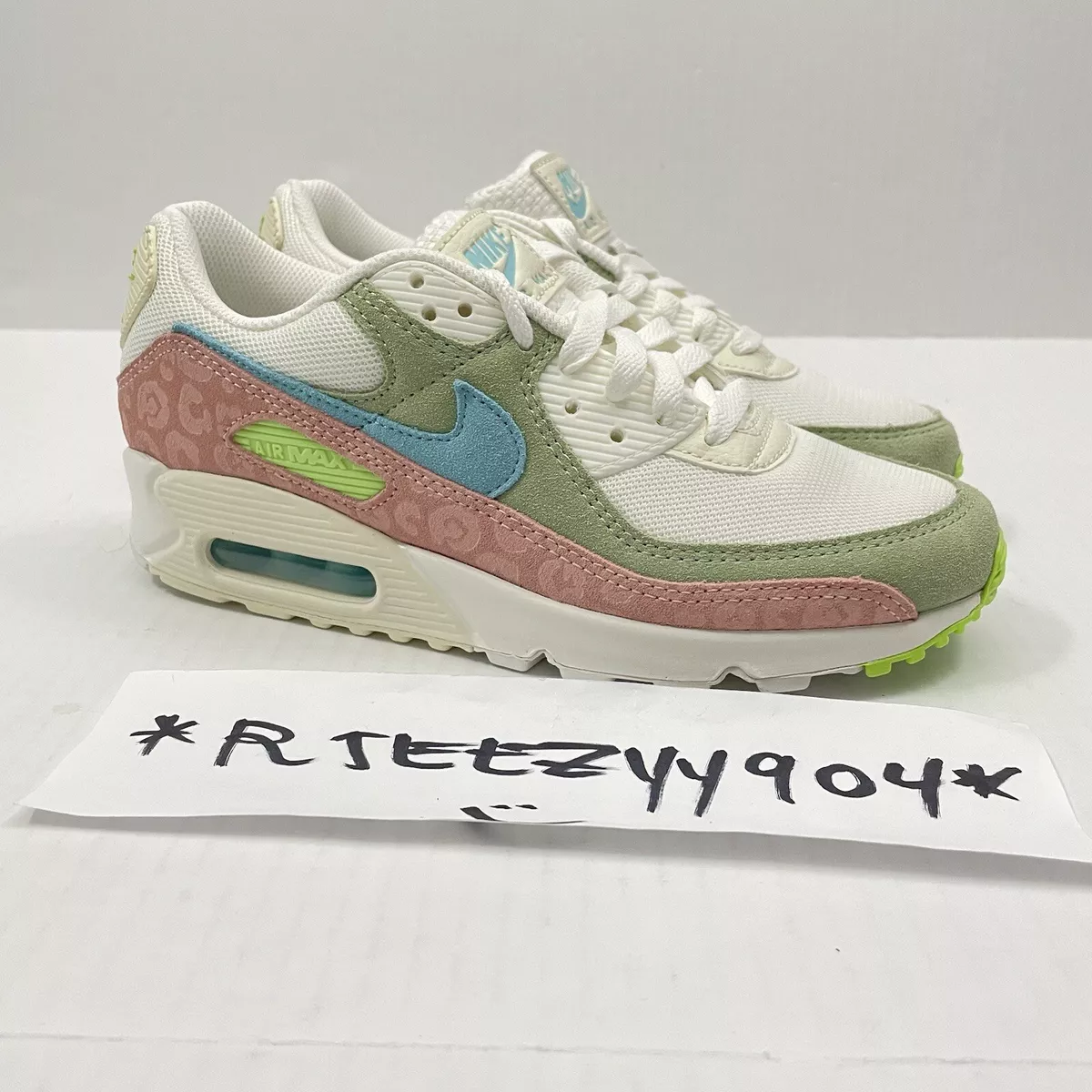 Womens Size 8.5 | Nike Air Max 90 Easter Leopard Print Shoes DX3380 100
