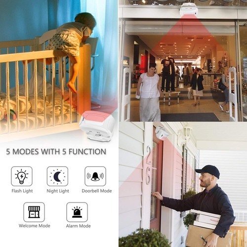 Wireless Magnetic Sensor Home Shop Welcome Door Bell Alarm Burglar Anti-thief - Bild 9 von 12
