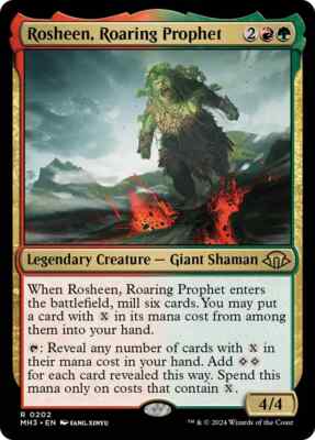 ROSHEEN, ROARING PROPHET X 4 N/M MODERN HORIZONS 3 MAGIC THE GATHERING
