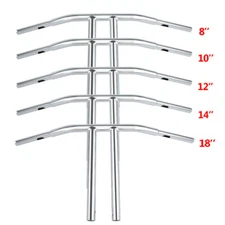 8/10/12/14/16'' Rise T-Bar Handlebar Fit For Harley Sportster Low Rider Chrome