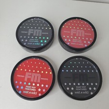 Lot of 4 Wet N Wild Fantasy Makers Paint Pots 1 Black 2 Red 1 White .20oz Makeup
