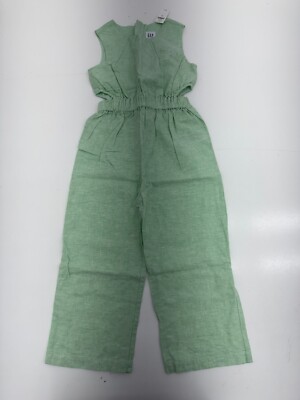 Gap Kids Green Sleeveless Pant Jumpsuit Girls Size Small