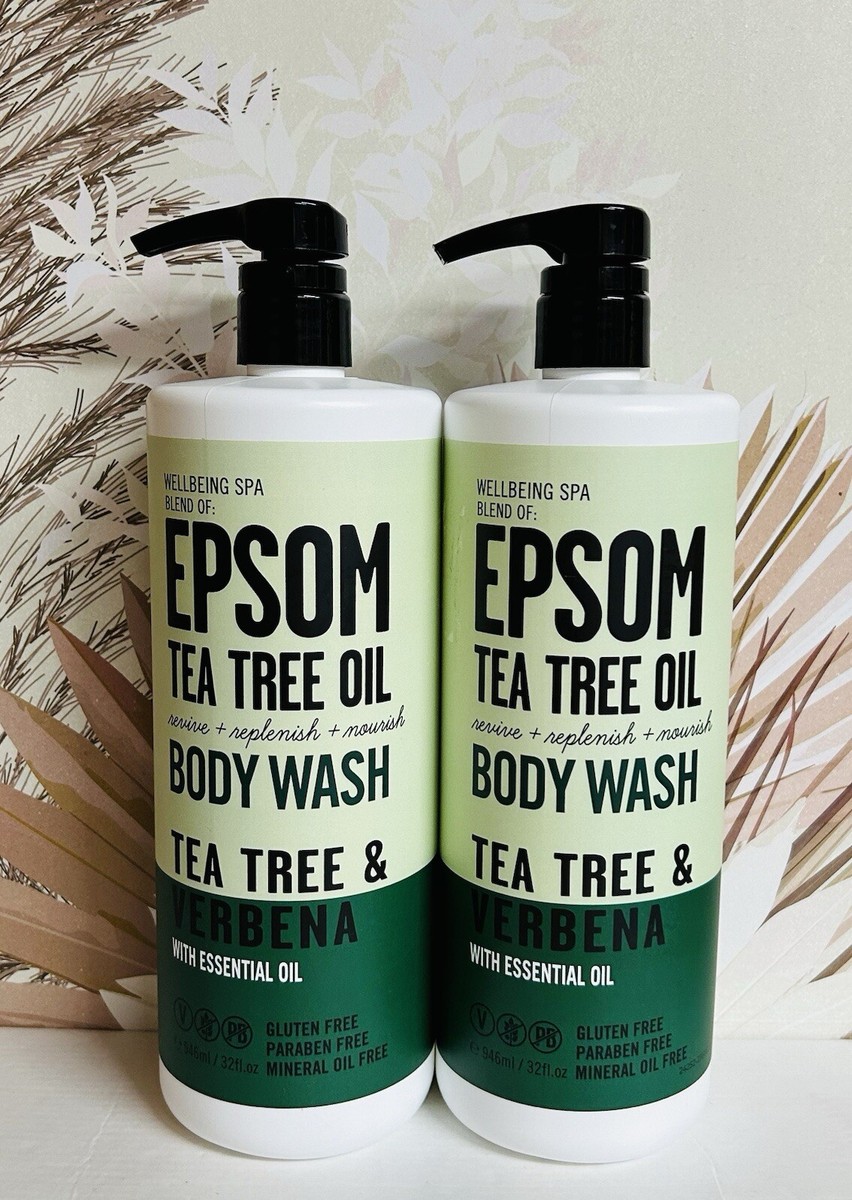 2-Pack Tea Tree & Verbena Nourishing Body Wash with Epsom & Tea 2-Pack Tea Tree & Verbena Nourishing Body Wash with Epsom & Tea
