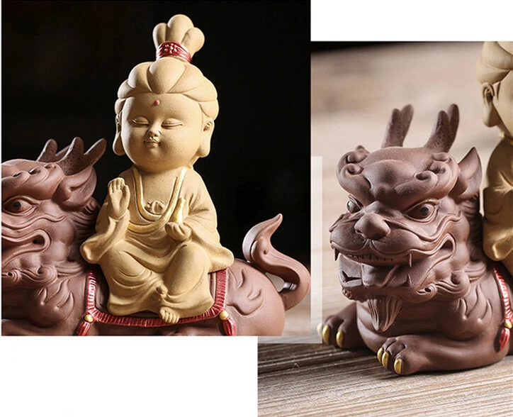 China Artware Yixing Zisha Té Mascota Buda Estatua Avalokitesvara Bodhisattva Nuevo Foto 2 de 4