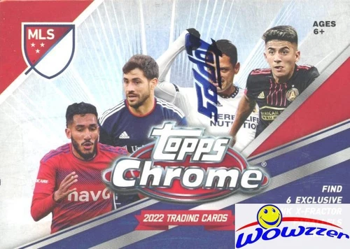 2022 Topps CHROME MLS Soccer EXCLUSIVE Factory Sealed Blaster Box-X-FRACTORS!