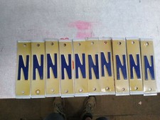 Lot of 10 Cut-up Mississippi Gold N's License Plate Letters crafting signs art
