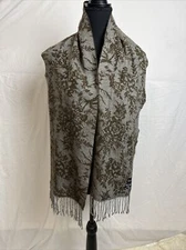 Cejon Made in Italy Acrylic Fringe Scarf 60" x 10"
