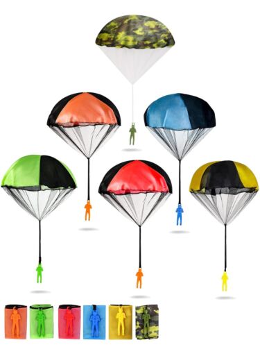 Parachute Toys for Kids, 6 Pack Tangle Free Outdoor Toys, Parachute Men for Kids