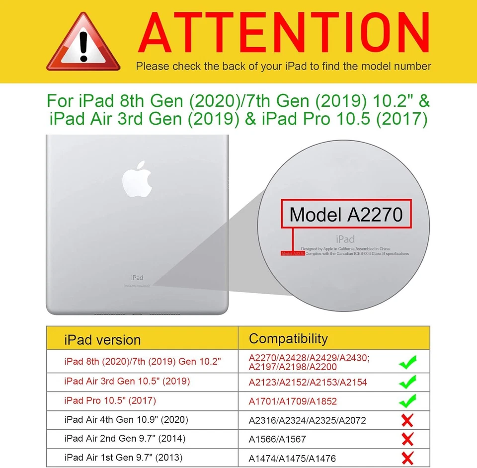 Hybrid Slim Case for iPad Air 3rd Generation 10.5 inch 2019/Pro 10.5 2017 Cover - Image 2 of 4