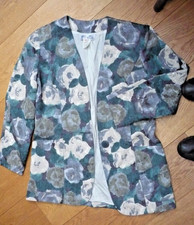 Hardy Amies Vintage Jacket In Teal Brocade