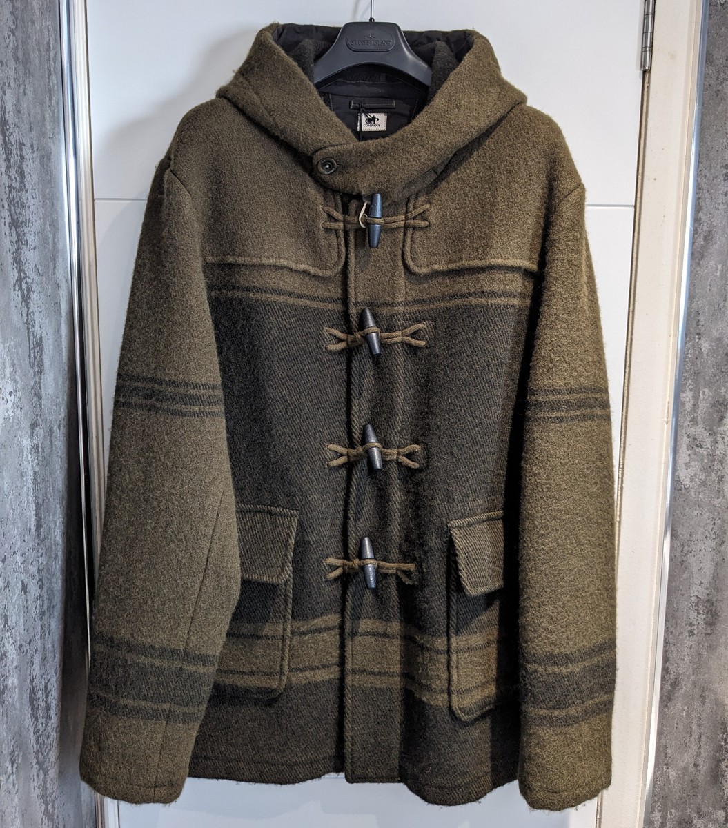 CP Company Jacquard Virgin wool Duffle Coat. Size XL (52). Col