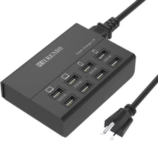 USB Charger 8 ports, HITRENDS 60W/12A Multi Port USB Charger Hub for Multiple De