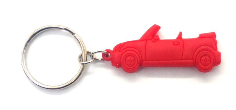 Vintage Convertible Car Rat Rod Keyring Keychain