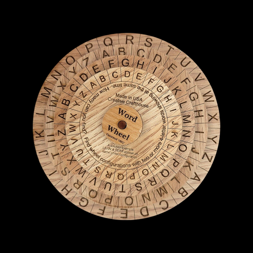 Word Wheel Puzzle - Find at Least Two 4-Letter Words at Once Creative Crafthouse - Picture 3 of 4