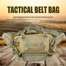 Tactical Waist Pack Military Fanny Packs Waterproof MOLLE Belt Large Waist Bag