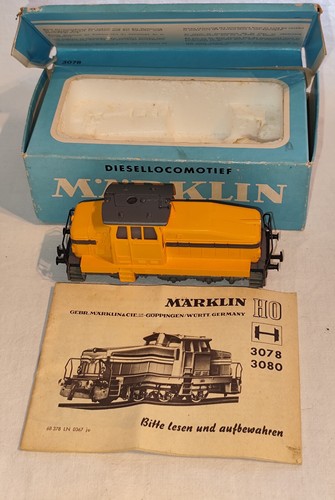 Märklin H0 3078 Diesellok DHG 500 gelb, 3-achsig hellblaue OVP - Picture 5 of 17