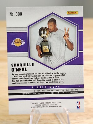 【TEAM MVP】SHAQUILLE O'NEAL 2020-21 Panini Mosaic Shaquille O'Neal Reactive Orange Prizm