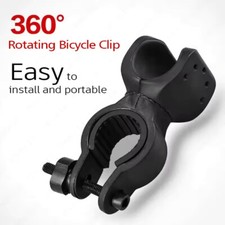 1/2 Pack Bike Flashlight Mount Holder 360  Rotation Bicycle Torch Clip Clamp