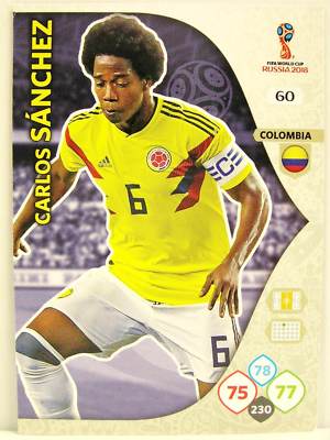 Panini Adrenalyn XL WM 2018 - #060 Carlos Sanchez - Kolumbien