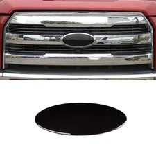 Smoky Black Front Car Logo Emblem Badge Ring Cover Trim Cap For Ford F150 2009+
