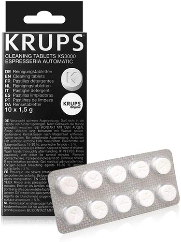 KRUPS XS 3000 Reinigungstabletten Fettlösetabletten 2 Spülzyklen 2 x 10 Stück - Bild 4 von 4