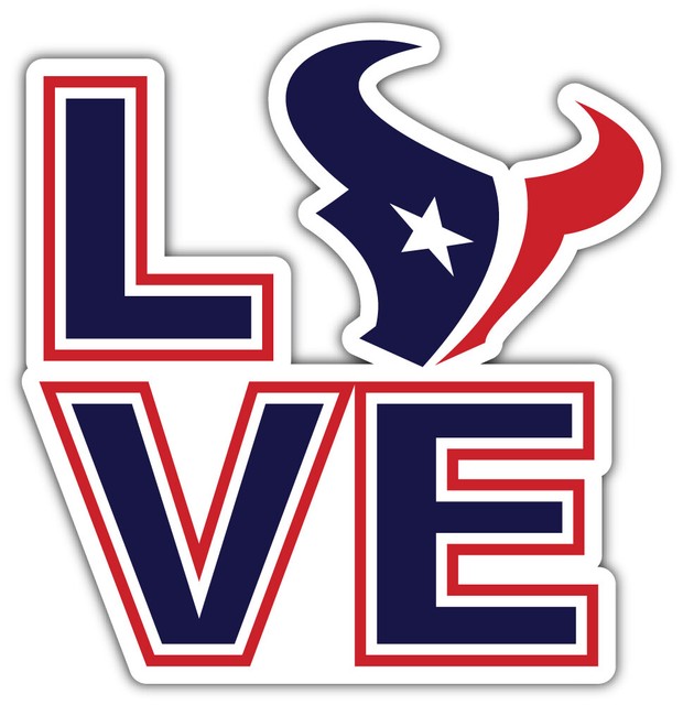 Houston Texans NFL Sport Love Car Bumper Sticker Decal "SIZES" eBay