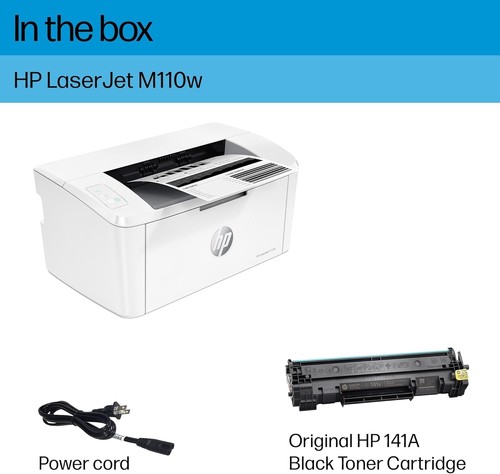 HP LaserJet M110we COMPACT Monochrome Laser Printer (Page Count 378) - Afbeelding 9 van 16