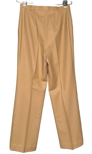 Pendleton Women's Dress Pants Tan Lined Virgin Wool Wide Leg Sz 14 - 第 2/10 張圖片