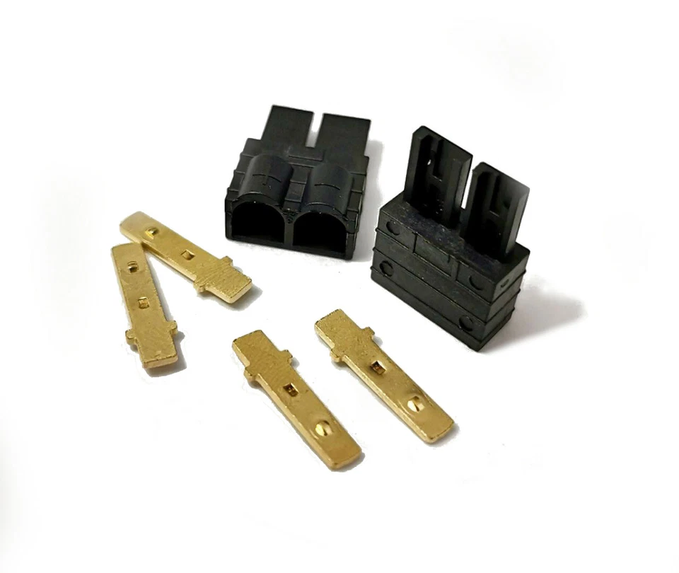 2 Male TRX CONNECTOR PLUG LIPO NIMH REV SLASH RALLY SUMMIT RC CAR US - Image 2 of 4