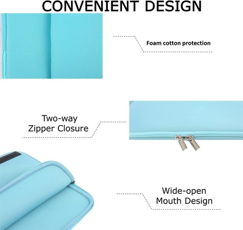 Chargella Laptop Protective Sleeve Cover for Notebook Case Bag MacBook Zipper 15 - Picture 4 of 8