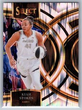 2024 Select WNBA Kiah Stokes Silver Flash #179 Las Vegas Aces