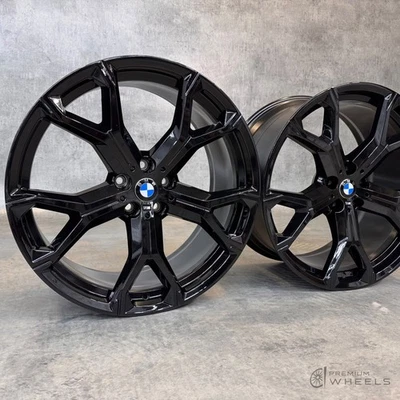 21 ZOLL ORIGINAL BMW X5 X6 G05 G06 741M FELGEN BLACK 8071998 8071999 ALUFELGEN - Bild 1 von 4