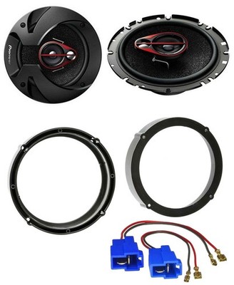 Pioneer 3 Way 250 Watt 16.5cm Speakers for Skoda Octavia 96-04 Door Front Rear