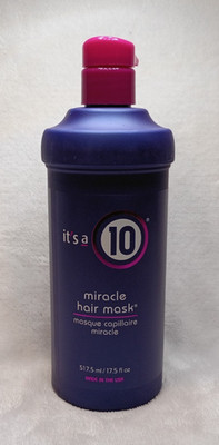 It's a 10 Miracle Hair Mask 17.5oz Detangles, softens, smoothes, defrizzes,Shine