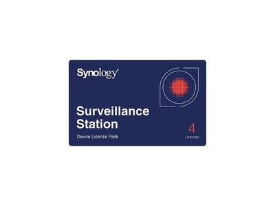 Synology CLP4 Camera License Pack - 1 code to connect up to 4 IP cameras