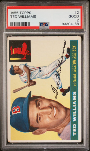 1955 Topps Ted Williams #2 PSA 2