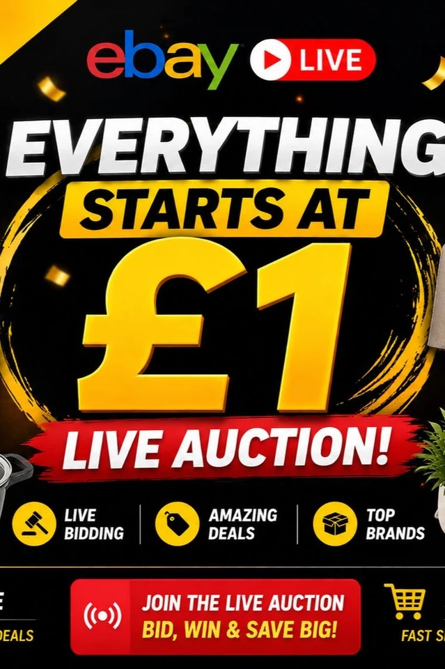 Start Auction Live – Everything Must Go £1