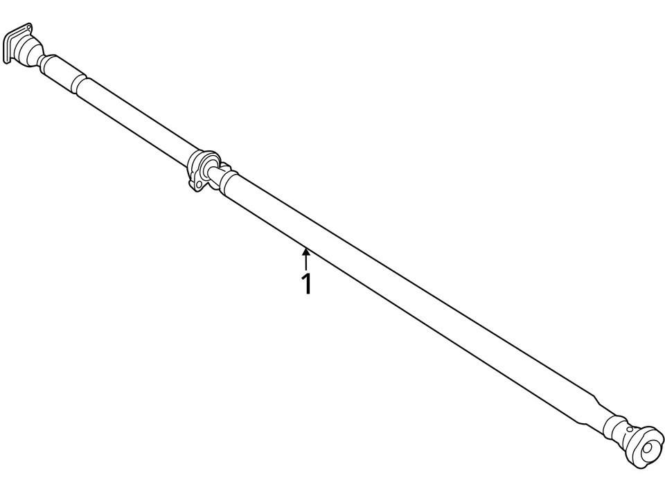 Conjunto de eje de transmisión trasero AWD a través 28/09/14 se adapta a 09-15 TAURUS 597380 Foto 4 de 4