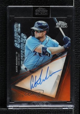 2020 Chrome Black Super Futures Orange Refractor 23/25 Austin Meadows Auto 06yt
