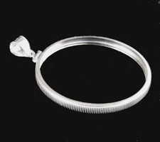 Coin Bezel U. S. Half Dollar Sterling Silver Reeded Edge Bezel Soldered Bail