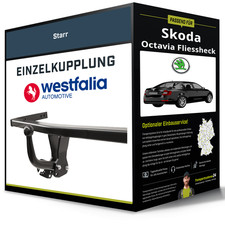 Starre Anhängerkupplung für SKODA Octavia Fliessheck 04-13 II Typ 1Z3 Westfalia