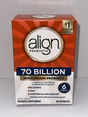 Align Probiotic,70 Billion CFU,6 Strain Blend,Probiotics for Women  & Men 30caps