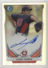 2014 Bowman Prospect Chrome Refractor 135/500 Lewis Thorpe #BCAP-LT Auto 5d9