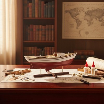 Adult Craft Kit for Building 1:24 Scale Wooden Ship Model with  Materials