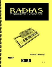 Korg Radias Synthesizer OWNER'S MANUAL