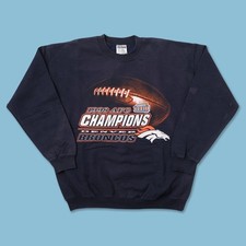 Reprinted 1998 Denver Broncos NFL team black crewneck sweatshirt QT4396
