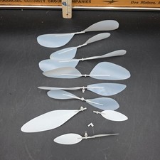 Lot of Various White, Size and Brand of Plastic RC Airplane Model Propellers