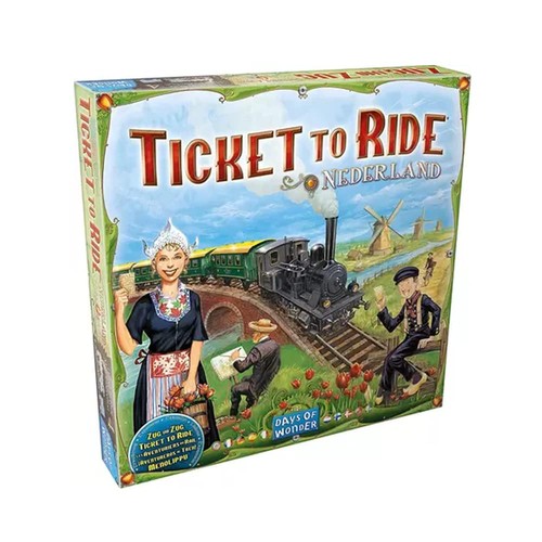 Ticket to Ride Nederland Board Game EXPANSION - Train Route-Building Strategy 