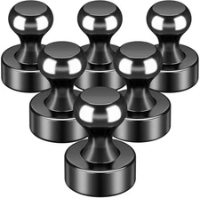 Fridge Magnets, Magnetic Push Pins, Neodymium Push Pin Magnets, Black Tacks Magn