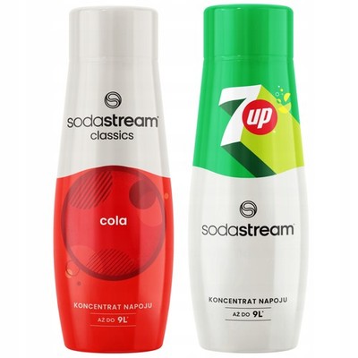 SODASTREAM Konzentrat-Set für Saturator 2x COLA Sirup + 7UP